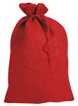 Jutesack unbedruckt, rot              (17x25cm)