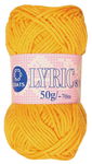 Handarbeitsgarn 'Lyric', 50 g/70 m sonnengelb