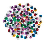 Occhi mobili ovali colorati, 16x12 mm, 100 pezzi
