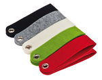 Filzanh�nger, 10 St�ck in 5 Farben (15 x 3,7 cm)