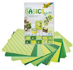 Blok Scrapb. papier "Basic groen", 24x34cm, 30 vel