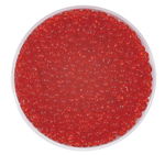 Rocailles transparent (2,6 mm), 20 g rot