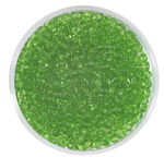Rocailles transparent (2,6 mm), 20 g lindgr�n