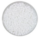 PERLES 'ROCAILLE' ACRYL 2,6MM BLANC OPAQUE /20G
