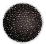 PERLES 'ROCAILLE' ACRYL 2,6MM NOIR OPAQUE /20G