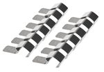 Mollette di metallo per cont.per conserve,12pz