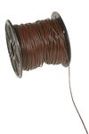 Cinghiette di cuoio, 1mm, 50m, marrone scuro