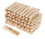 Pinces � linge en bois, Long..., 50 pi�ces