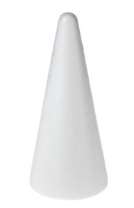 Cono di polistirolo, 20x9 cm, 1 pezzo
