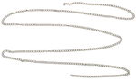 CHAINE MAILLES EN METAL 3MM ARGENTE /1M
