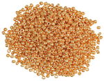 Rocailles metallic (2,6 mm), 17 g gold gl�nzend
