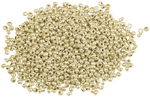 Rocailles metallic (2,6 mm), 17 g silber matt
