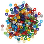 Rocailles Mix (4,5 mm), 17 g transparent bunt