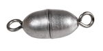 FERMOIRS OLIVE A VISSER 15X5CM ARGENTE /2PCS