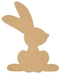 Wood Art Hase  (18 x 25 cm)
