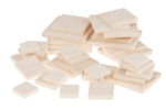 D�coupes carr�es en bois, Dim...., le lot