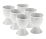 Eierbecher Porzellan,  6er Set wei�