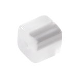 Polarisperle W�rfel (8 mm), gl�nzend wei�