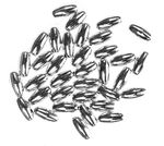 Metallic-Oliven, 35 St�ck silberfarben (6 x 3 mm)