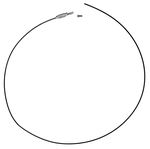 CHAINE CORDON EN METAL 45CM NOIR /PCE