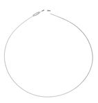 CHAINE CORDON EN METAL 45CM ARGENTE /PCE