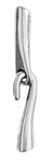 Metallverschluss, Haken platin (50 x 9 mm)