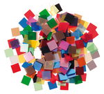 Mosaik gl�nzend, 190 St�ck bunt (10 x 10 mm)
