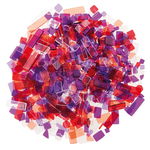 Mosaik 'Luzy Acryl', 100 g lila-rot Mix