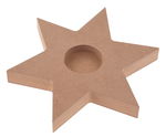 BOUGEOIR EN MDF 'ETOILE' 16,4X1,9CM /PCE