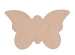 Farfalla naturale in legno MDF, 10 pz,14x6x0,2cm