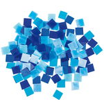 Mosaiksteine Tiffany, 200 g Blaut�ne  (10 x 10 mm)