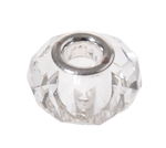 PERLE FACETTES 'BILLE' VERRE 14MM CRISTAL /PCE