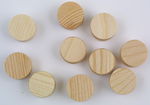 Kieferholzr�der 15 mm ohne Bohrung,  10 St�ck