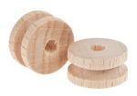 ROUES A GORGE EN BOIS 15MM /10PCS
