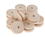 ROUES A GORGE EN BOIS 20MM /10PCS