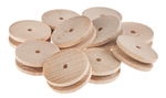 ROUES A GORGE EN BOIS 30MM /10PCS