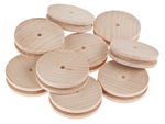 ROUES A GORGE EN BOIS 40MM /10PCS