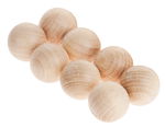 BOULES EN BOIS NON PERCEES 25MM /8PCS