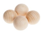 BOULES EN BOIS NON PERCEES 40MM /4PCS