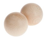 BOULES EN BOIS NON PERCEES 50MM /2PCS