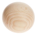 Sfera di legno, � 7 cm, faggio naturale, 1 pezzo