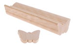 Listello profilato 'Farfalla'-4,1x6,4x25cm, 1 pz