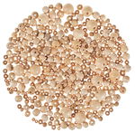 Sparpack: Holzf�delperlen, 250 g roh II. Wahl