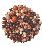 Sparpack: Holzf�delperlen, 100 g II. Wahl