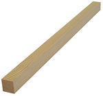 Grenen balk  25 x 25 mm, speciale maat
