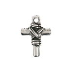 Metallanh�nger, Kreuz platinfarben (15 x 21 mm)