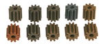 Aandrijftandwielen 1,9 mm boring, 10 st.