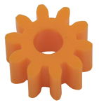 Rotelle dentate 10 mm arancione, 10 denti, 10 pz