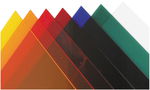 VERRE ACRYLIQUE EXTRUDE 3X500X500MM ROUGE TR /PCE