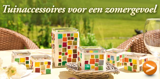 Tuinaccessoires voor een zomergevoel